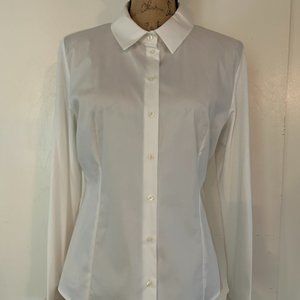 Calvin Klein White Button Down Shirt Size 12